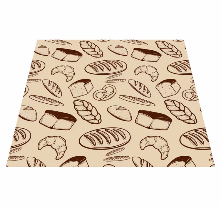 Vinyl teppich küche nahtlos bäckerei - TenStickers