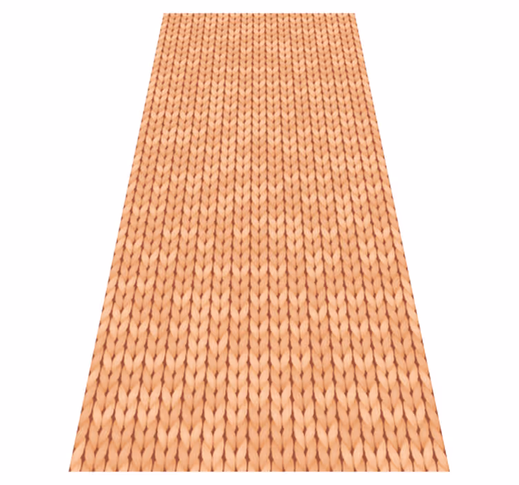 Vinyl teppich küche in beige textil - TenStickers