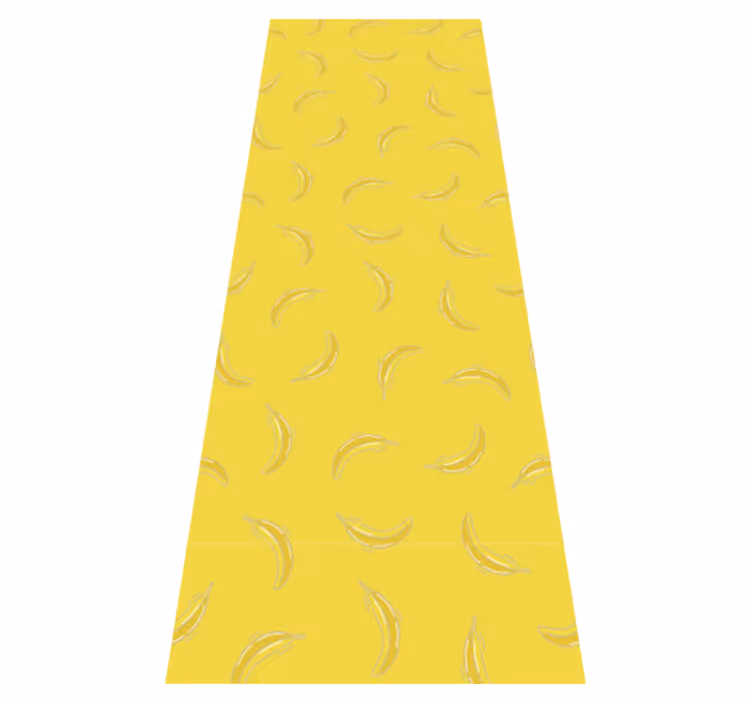 Vinyl teppich küche in pantone bananenfarbe - TenStickers