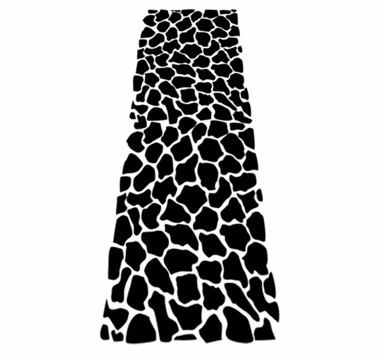 Vinyl teppich bad mit giraffenmuster - TenStickers