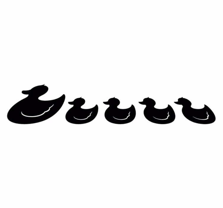 Vinyl teppich bad gummiente - TenStickers