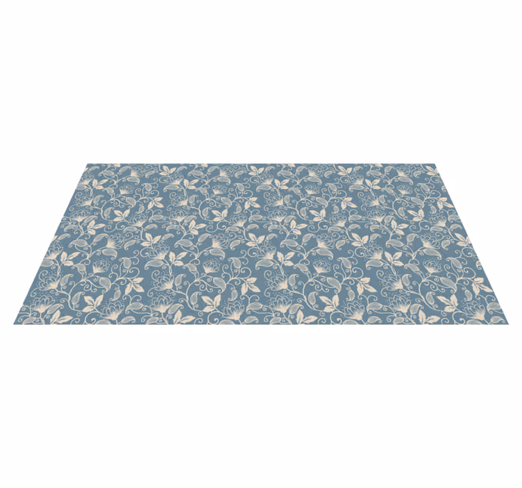 Vinyl teppich blumen mit floralem muster - TenStickers