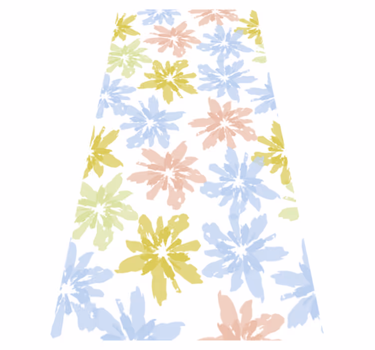 Vinyl teppich blumen fensterfolie mit blumenmotiv - TenStickers