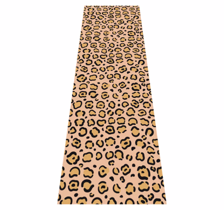 Vinyl teppich tiermuster leopardenpastellprint - TenStickers