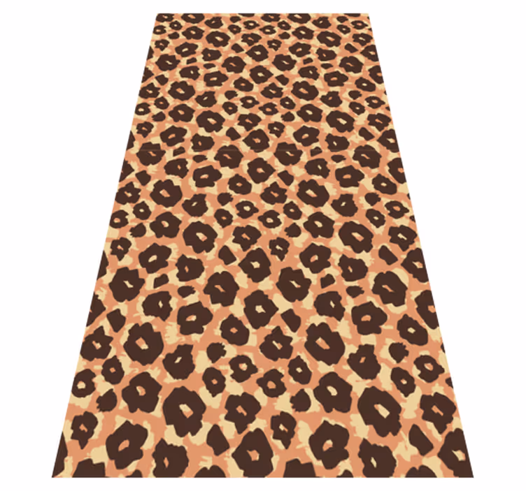 Vinyl teppich tiermuster samtweiche leopardenimitat - TenStickers