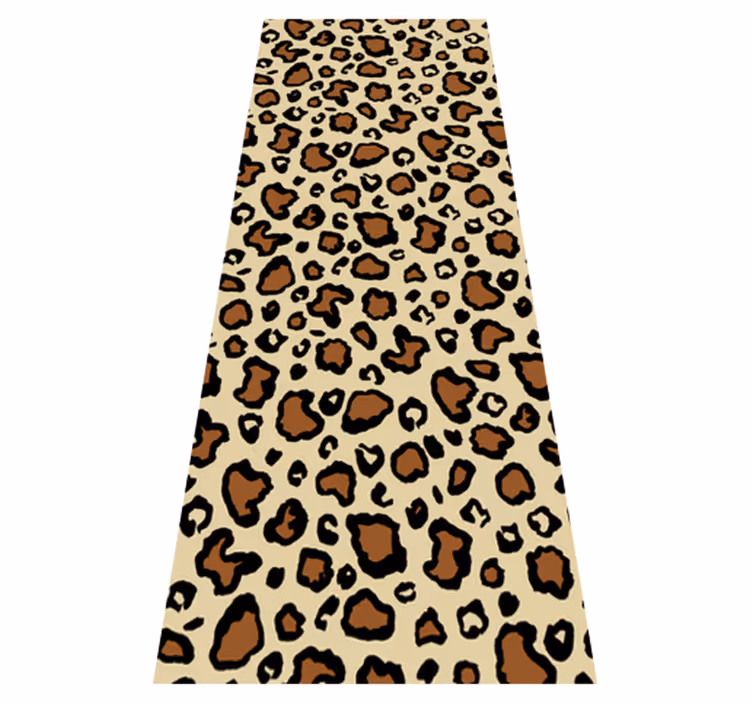 Vinyl teppich tiermuster klassischer leopardenprint - TenStickers