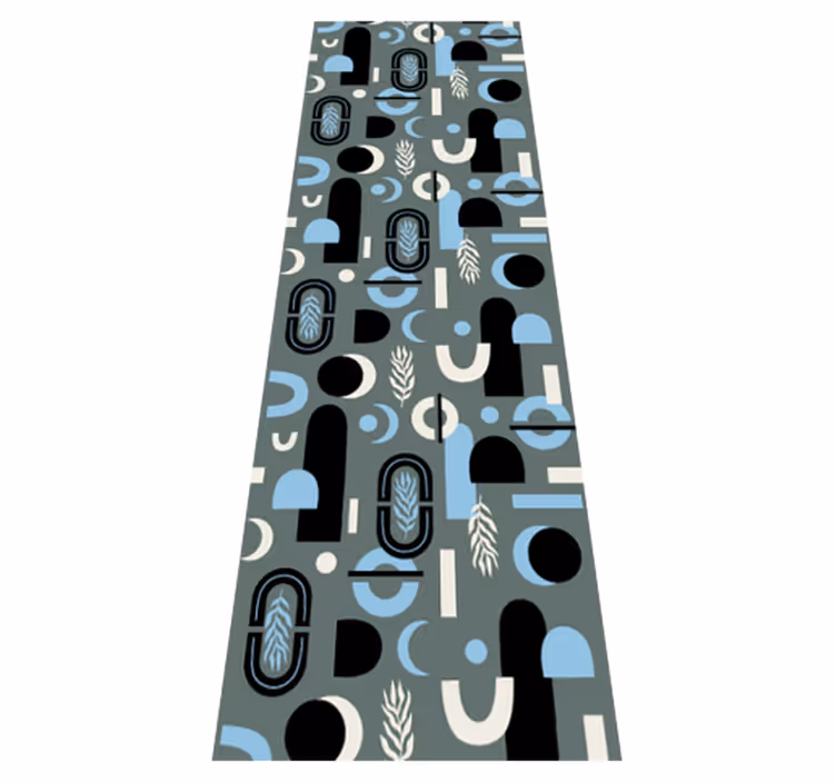 Vinyl teppich geometrisch mit abstraktem muster - TenStickers