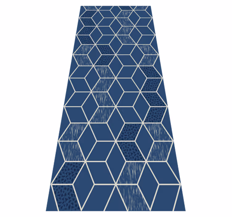 Vinyl teppich geometrisch 'distressed vittoria' - TenStickers