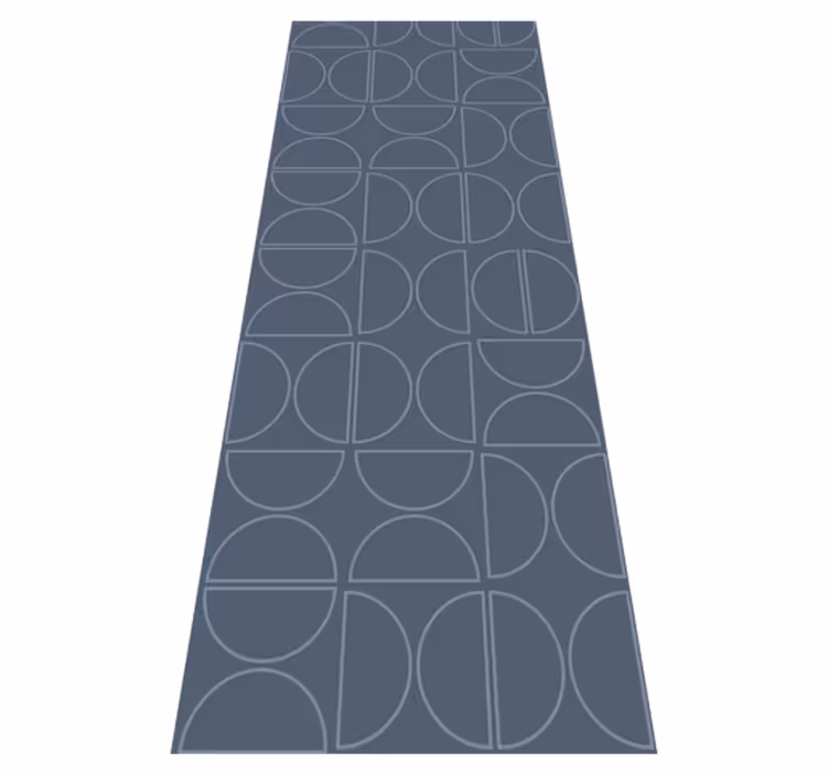 Vinyl teppich geometrisch rasch symmetrie kurve - TenStickers