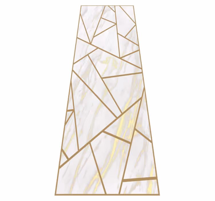 Vinyl teppich schlafzimmer marmor geometrisches mosaik - TenStickers