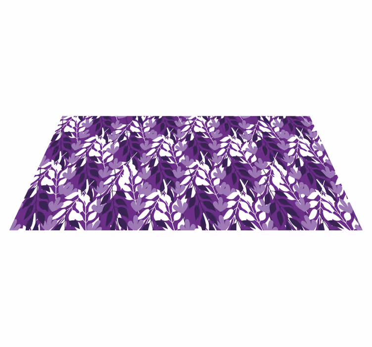Vinyl teppich natur mit blattmuster - TenStickers
