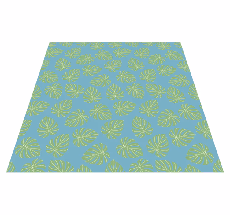 Vinyl teppich blumen im design sommerlicher blätter - TenStickers