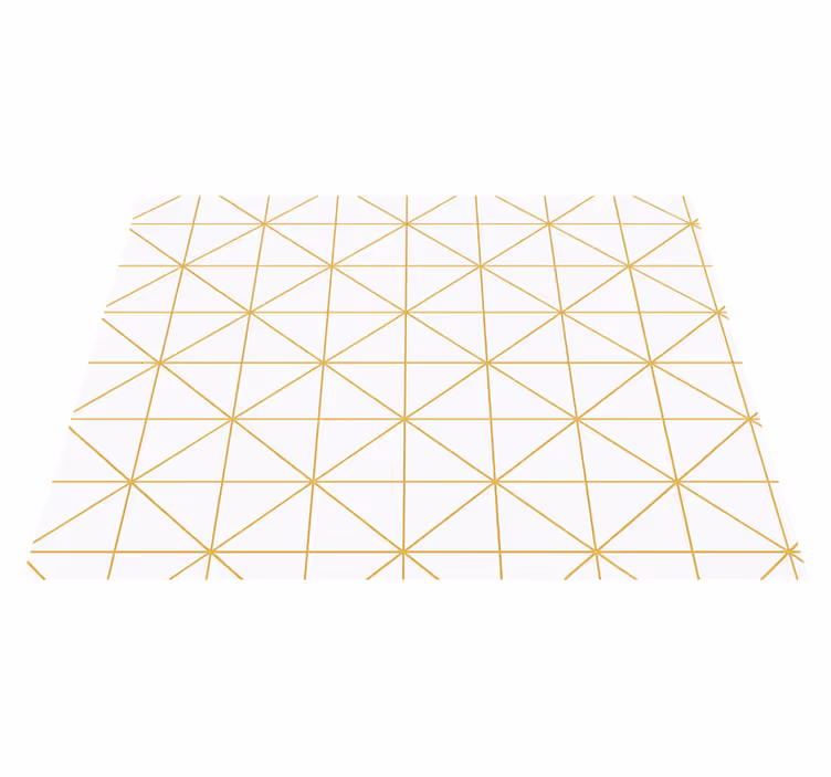 Vinyl teppich schlafzimmer gold geometrisch - TenStickers
