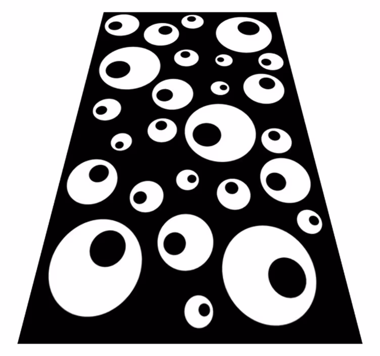 Vinyl teppich geometrisch mit wasserperlen - TenStickers