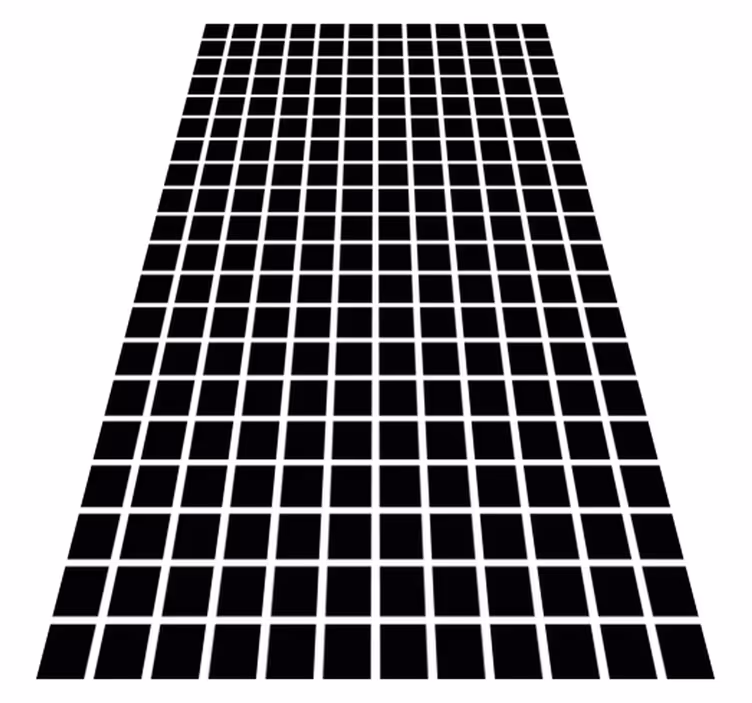 Vinyl teppich geometrisch graue quadrate skala - TenStickers
