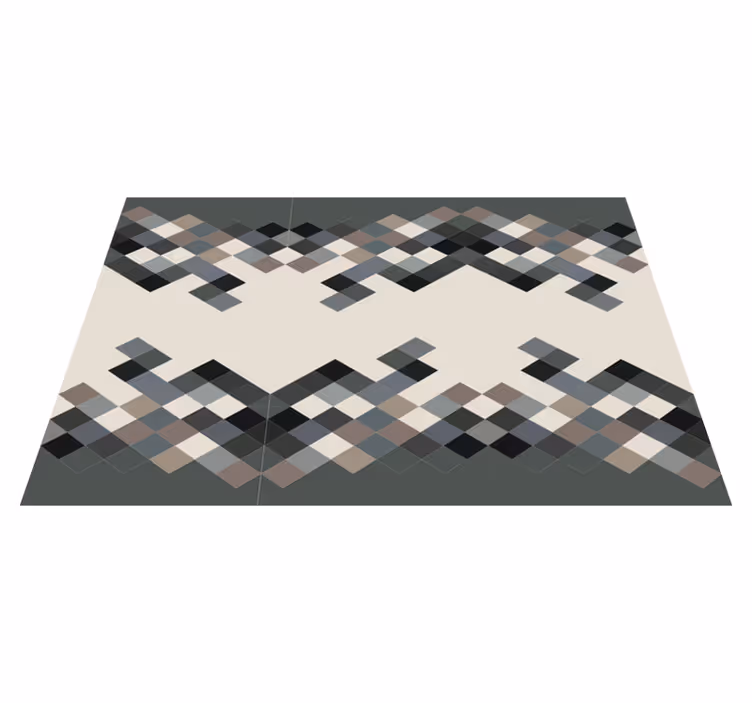 Vinyl teppich geometrisch farbnuancen farbblöcke - TenStickers