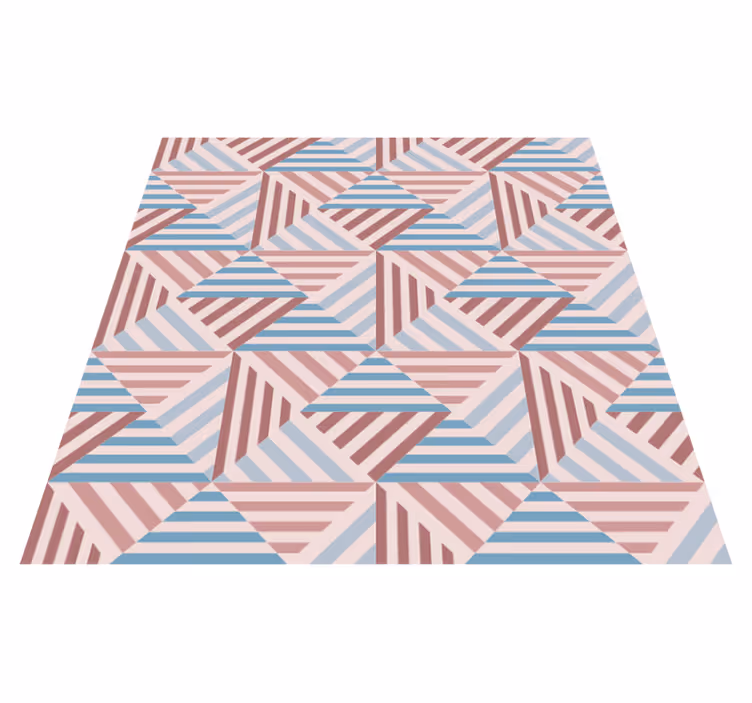 Vinyl teppich geometrisch abstrakte dreiecke - TenStickers