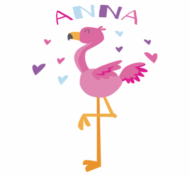 Vinyl teppich kinder personalisierbar flamenco - TenStickers
