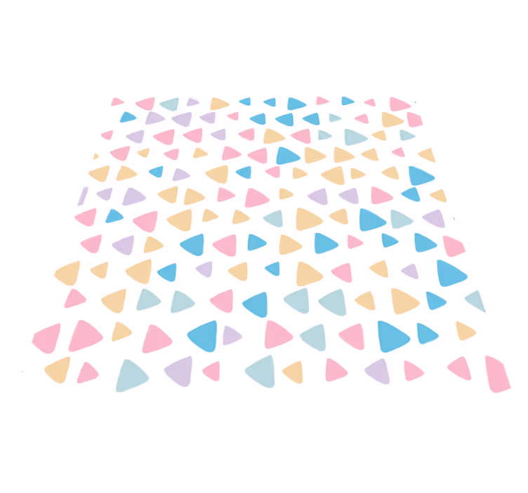 Vinyl teppich kinder mit pastellfarben muster - TenStickers