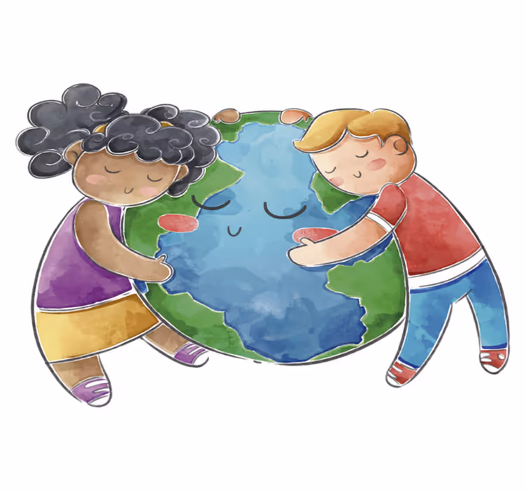 Vinyl teppich kinder globus für kinder - TenStickers