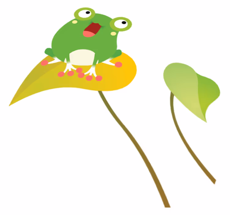 Vinyl teppich kinder singende frosch - TenStickers