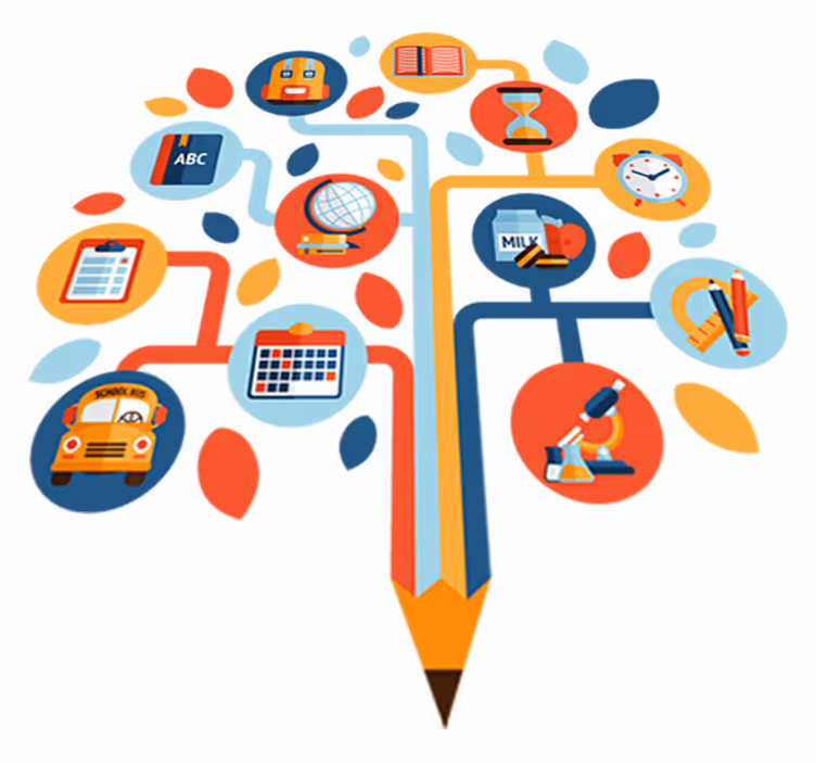 Vinyl teppich kinder wissenschaftsbaum - TenStickers