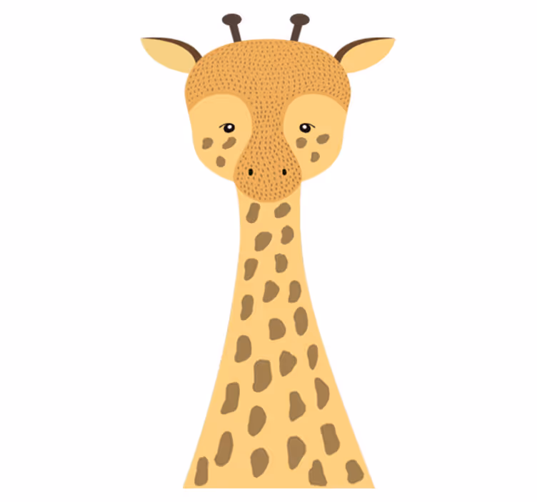 Vinyl teppich kinder giraffenbaby motiv - TenStickers