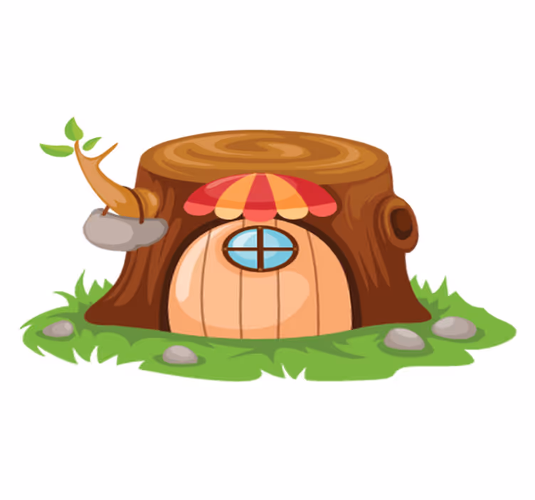Vinyl teppich kinder spielhaus - TenStickers