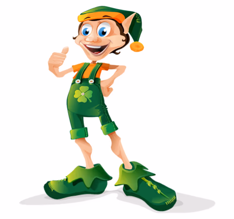 Vinyl teppich kinder kleeblatt elf - TenStickers