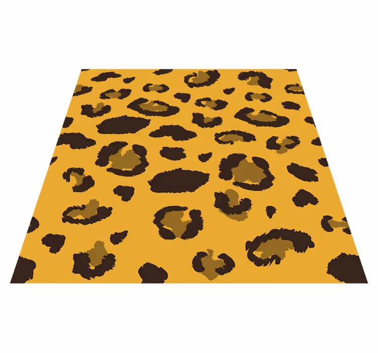 Vinyl teppich schlafzimmer im leopardenmuster - TenStickers