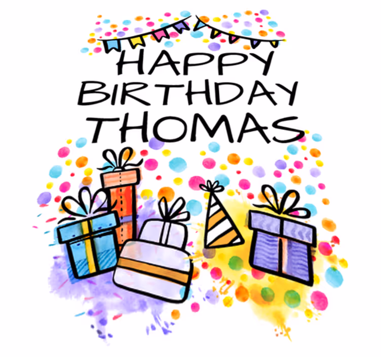 Vinyl teppich kinder personalisiert zum geburtstag - TenStickers