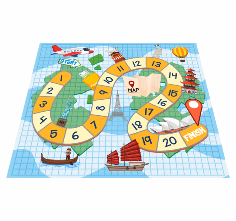 Vinyl teppich spiele spielkartenmappe - TenStickers
