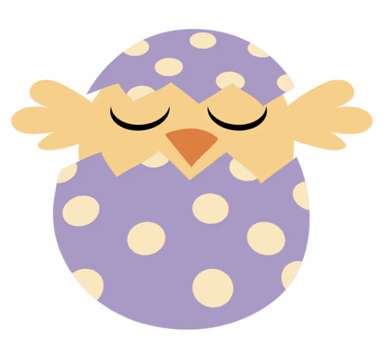 Vinyl teppich kinder ostervogel - TenStickers