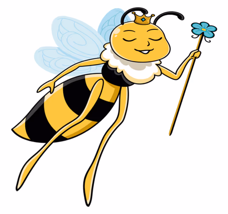 Vinyl teppich kinder im zauberhaften bienen design - TenStickers