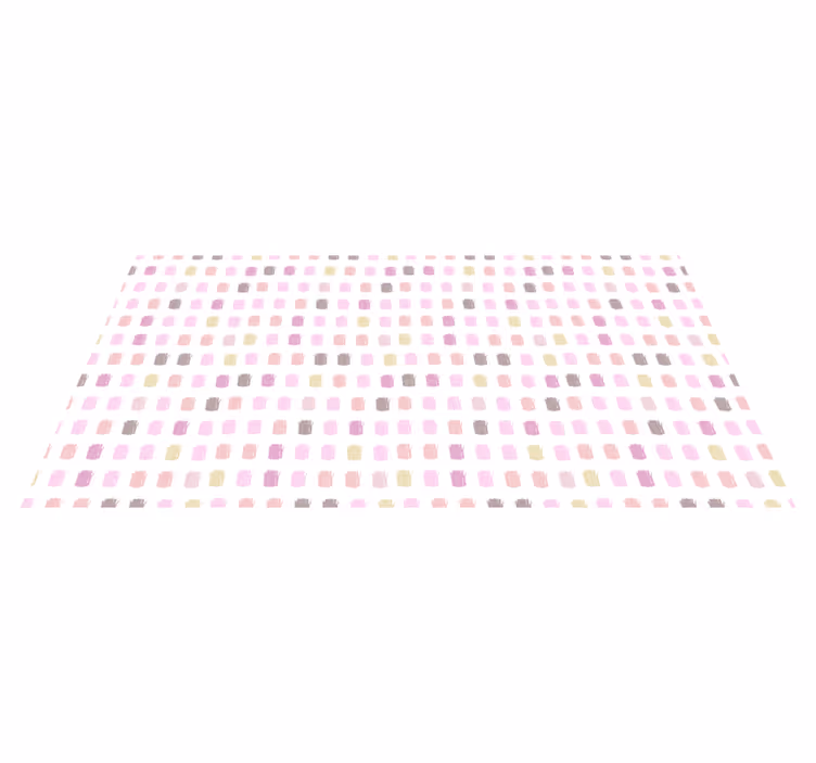 Vinyl teppich kinder in rosa pinselstrichen - TenStickers