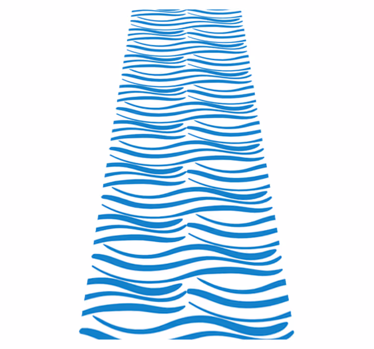 Vinyl teppich bad mit kleinem wellenmuster - TenStickers