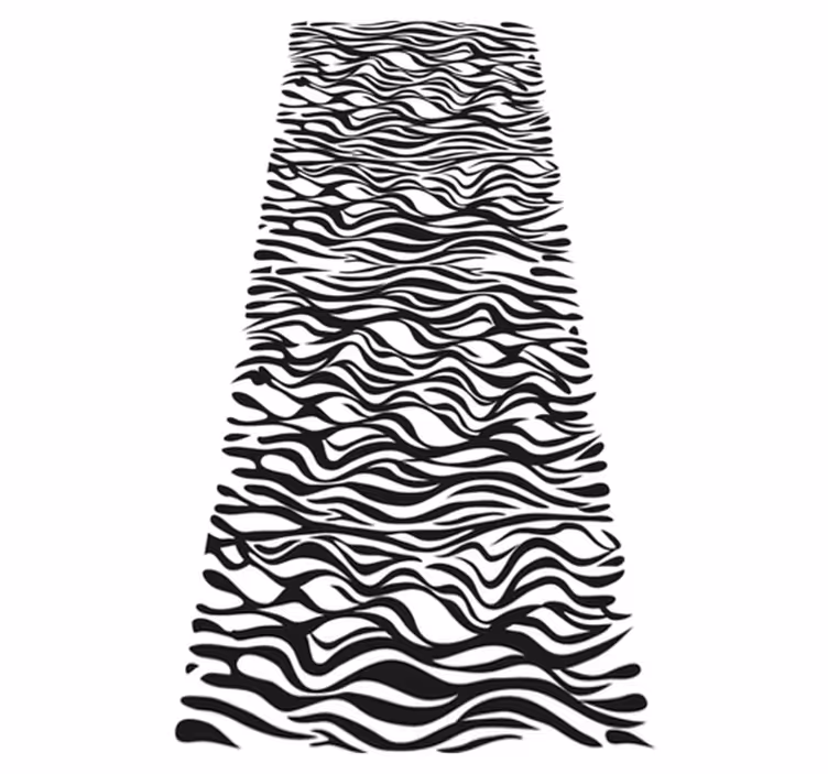Vinyl teppich küche zebra design kühlschrank - TenStickers