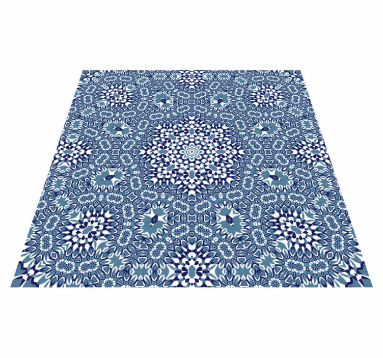 Vinyl teppich küche mosaic mandala - TenStickers