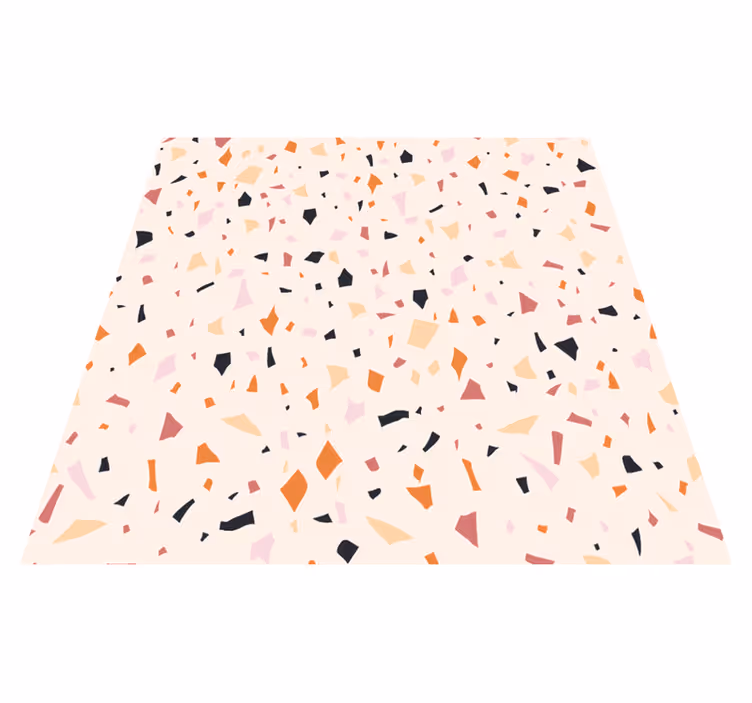 Vinyl teppich küche grau terrazzo design - TenStickers