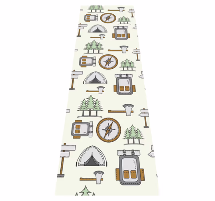 Vinyl teppich schlafzimmer camping zubehör set - TenStickers