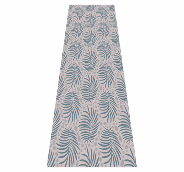 Vinyl teppich schlafzimmer tropical blau hamptons muster - TenStickers