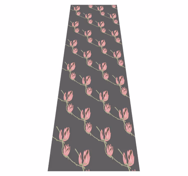 Vinyl teppich schlafzimmer mit kleinen magnolienblüten - TenStickers