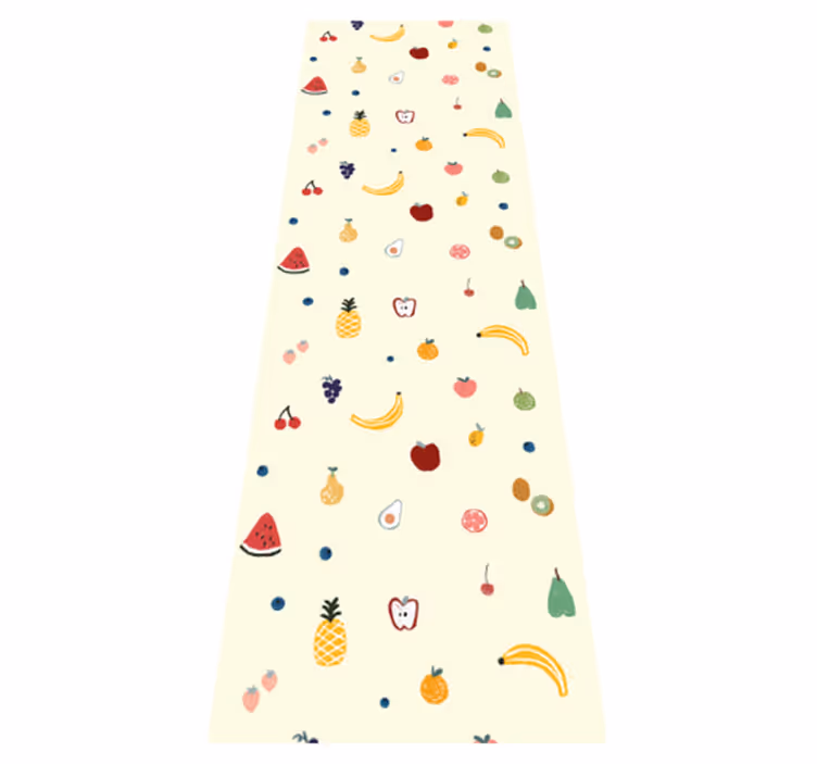 Vinyl teppich schlafzimmer mit buntem früchte-muster - TenStickers