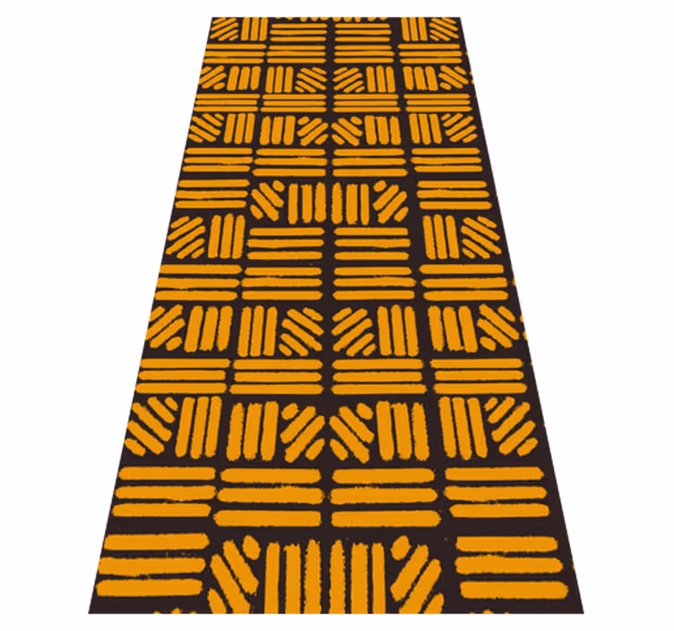 Vinyl teppich schlafzimmer im afrikanischen gold-design - TenStickers
