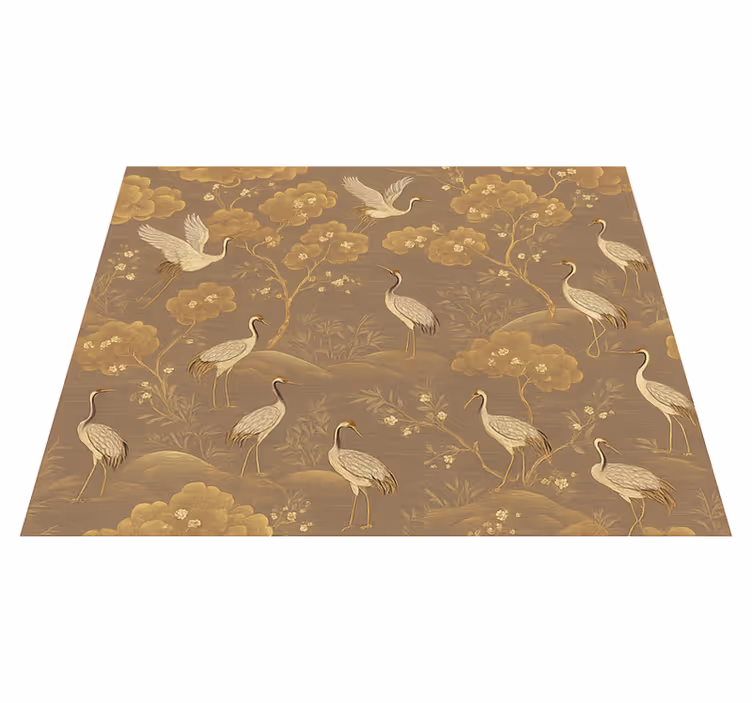 Vinyl teppich schlafzimmer alte asiatische landschaft - TenStickers