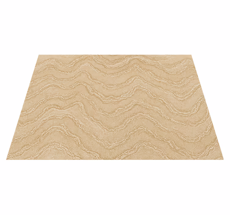 Vinyl teppich schlafzimmer beige und gold marmor effekt - TenStickers