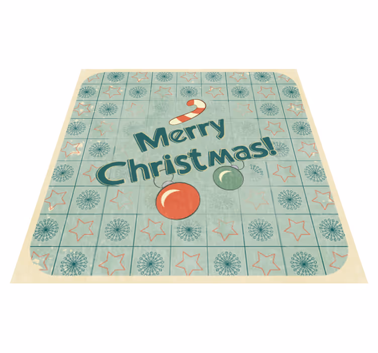 Vinyl teppich schlafzimmer frohe weihnachten dekor - TenStickers