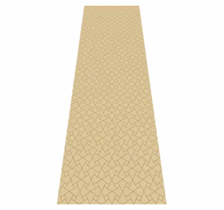 Vinyl teppich büro in grafisch grau und beige - TenStickers