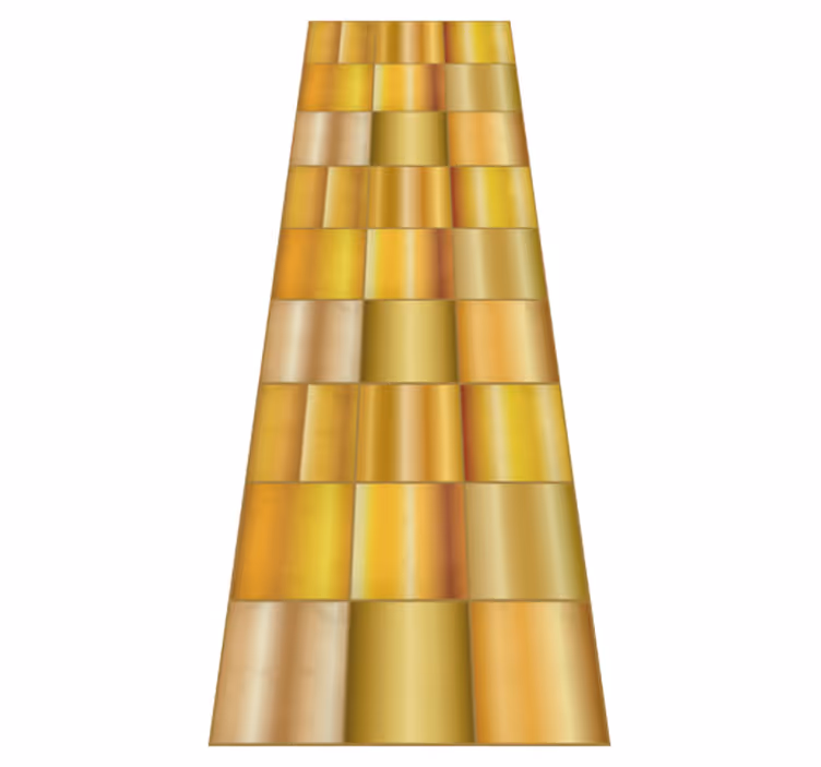 Vinyl teppich büro goldgelbe blöcke - TenStickers