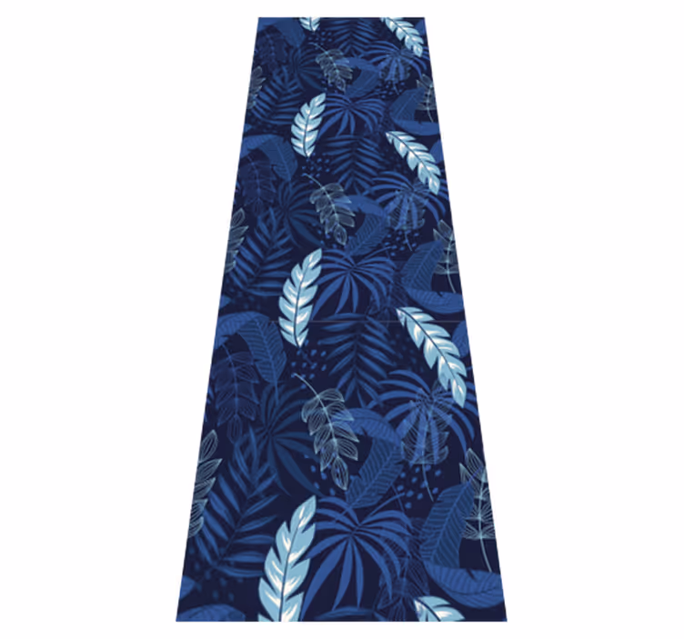 Vinyl teppich schlafzimmer blaue maranta und panther - TenStickers